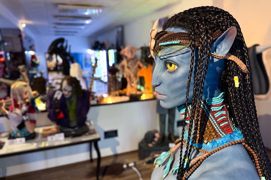 Detail sběratelského exponátu mistra Yody ze Star Wars